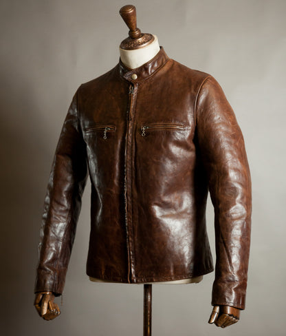 Vintage Ralph Lauren RL-67 Steerhide Café Racer Single Rider Jacket