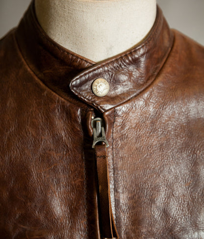 Vintage Ralph Lauren RL-67 Steerhide Café Racer Single Rider Jacket