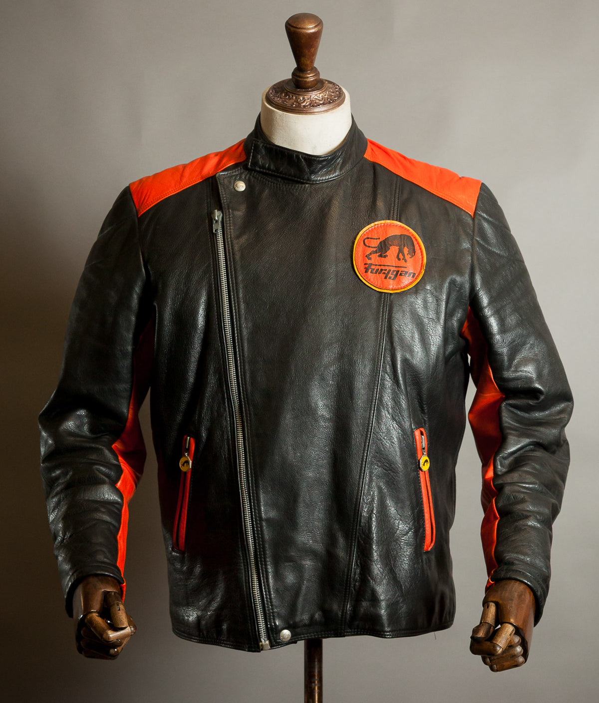 Vintage 1970s Furygan Leather Racing Jacket – Éclair Zip, Made in France