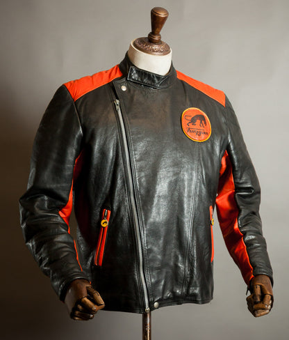Vintage 1970s Furygan Leather Racing Jacket – Éclair Zip, Made in France