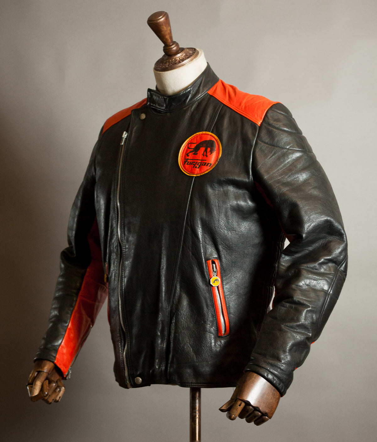 Vintage 1970s Furygan Leather Racing Jacket – Éclair Zip, Made in France