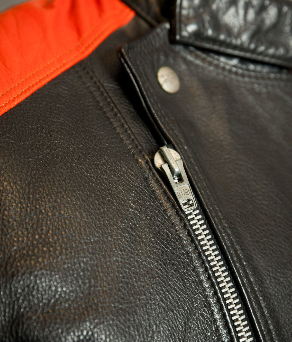 Vintage 1970s Furygan Leather Racing Jacket – Éclair Zip, Made in France