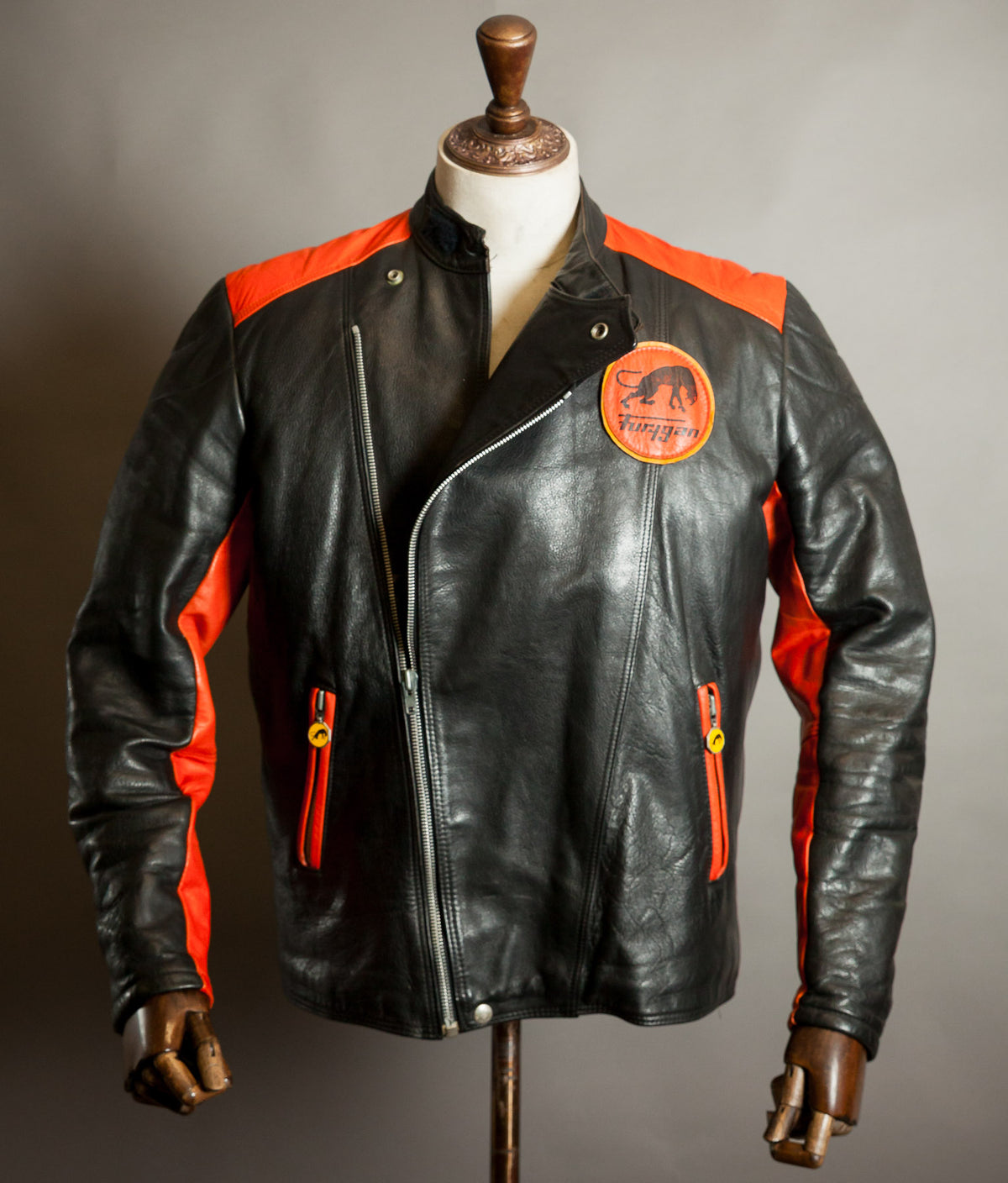 Vintage 1970s Furygan Leather Racing Jacket – Éclair Zip, Made in France