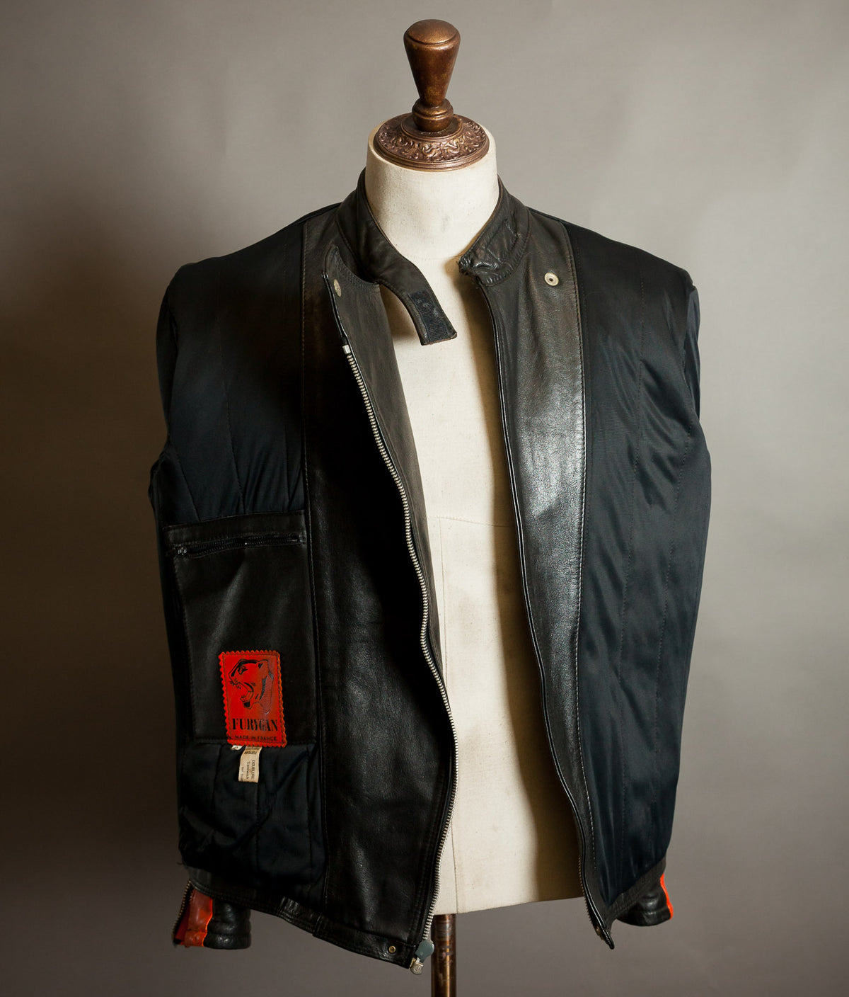 Vintage 1970s Furygan Leather Racing Jacket – Éclair Zip, Made in France