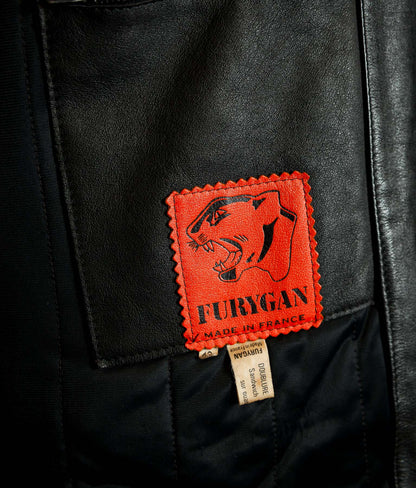 Vintage 1970s Furygan Leather Racing Jacket – Éclair Zip, Made in France