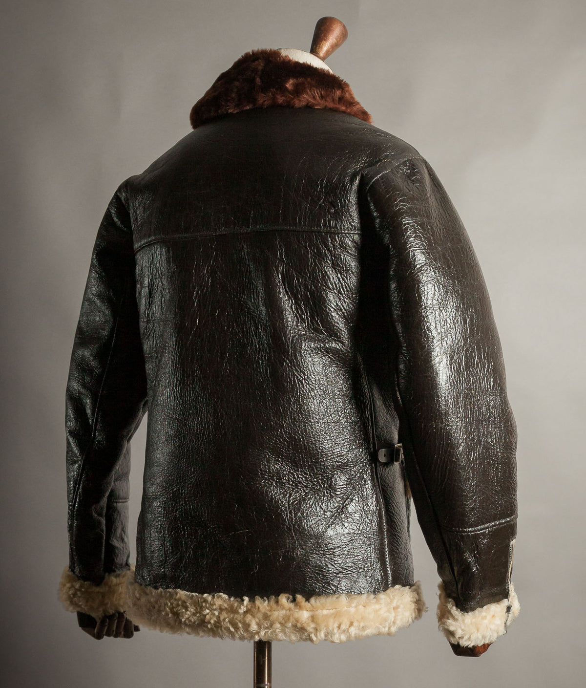 Vintage 1950s British RAF Sheepskin Flying Jacket – Aero Zips, Made in England