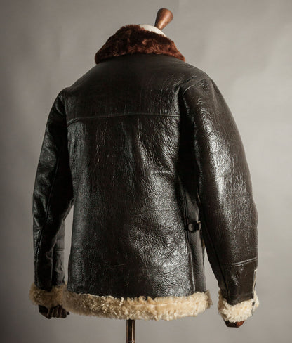Vintage 1950s British RAF Sheepskin Flying Jacket – Aero Zips, Made in England