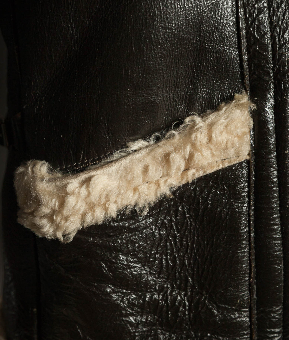 Vintage 1950s British RAF Sheepskin Flying Jacket – Aero Zips, Made in England