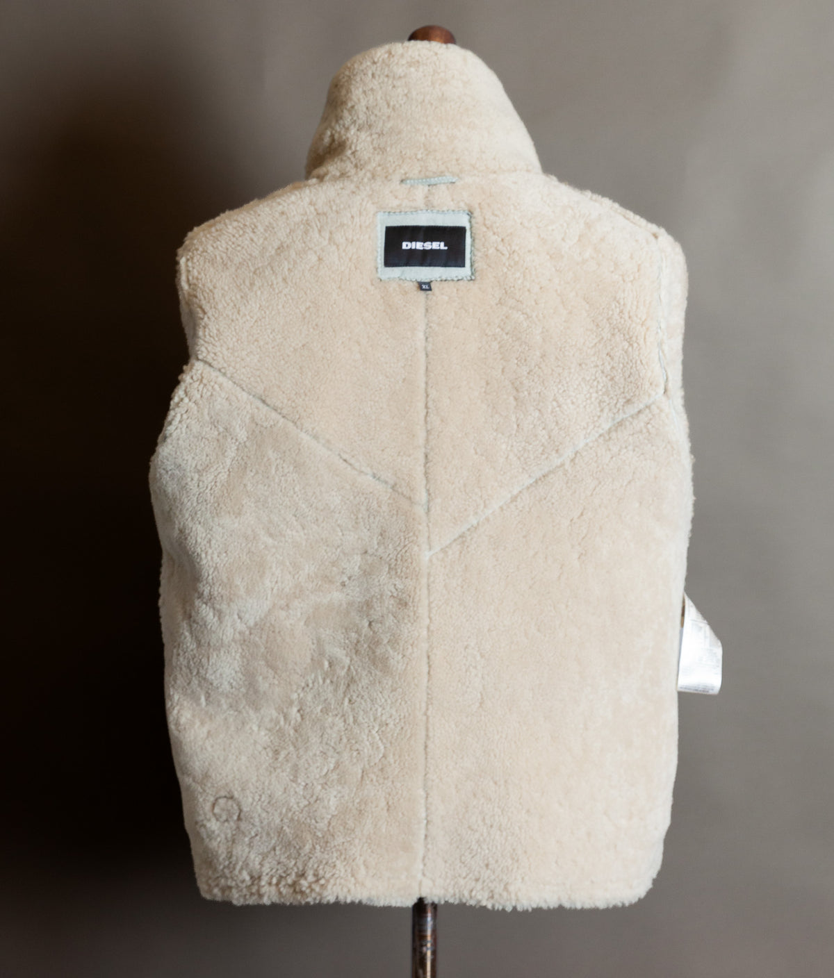 Diesel Heritage Shearling Aviator Jacket – Ice Blue & Olive, Worn by Justin Bieber