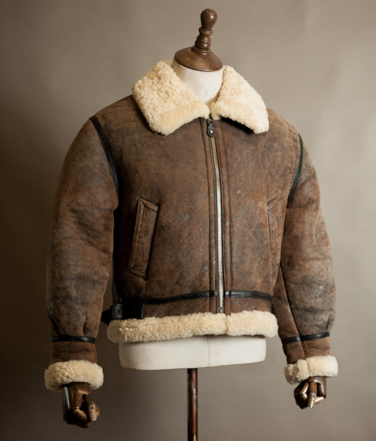 Vintage 1990s B-3 Sheepskin Flying Jacket, USAAF Pattern