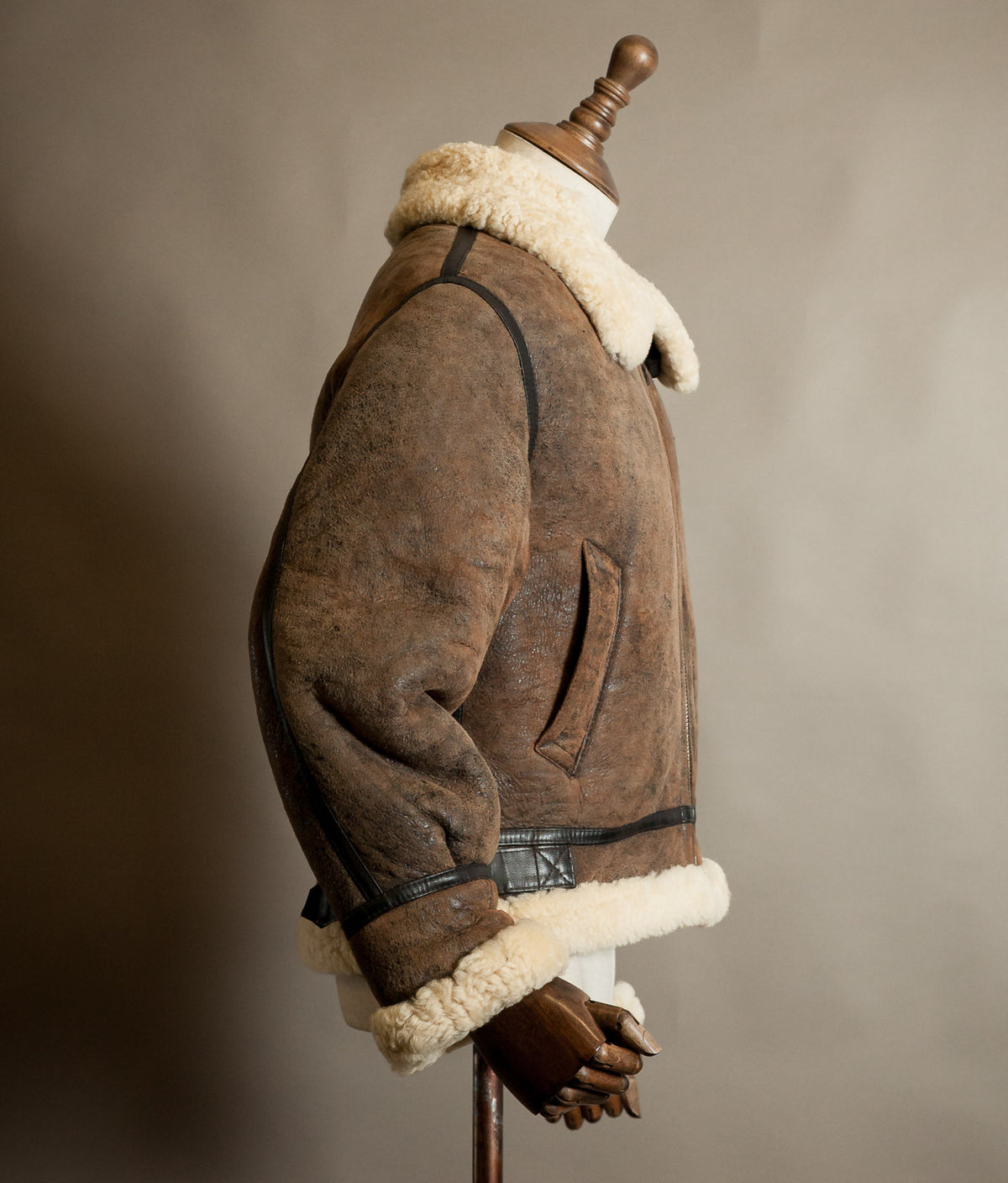 Vintage 1990s B-3 Sheepskin Flying Jacket, USAAF Pattern