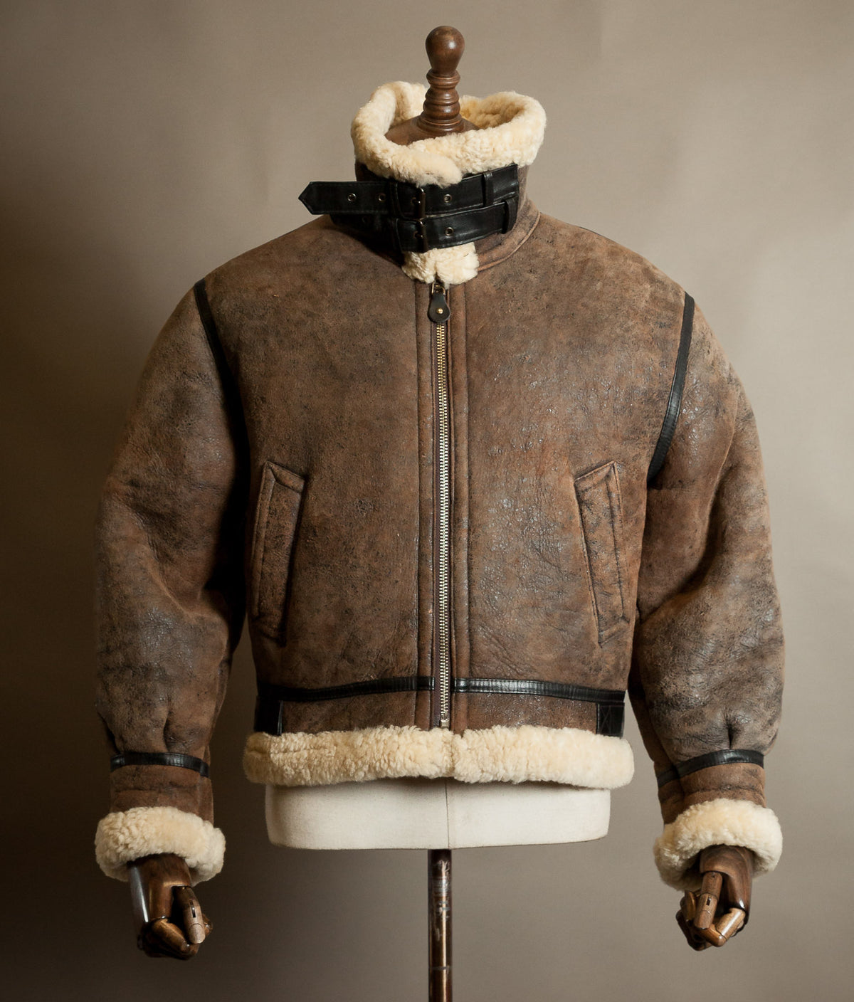 Vintage 1990s B-3 Sheepskin Flying Jacket, USAAF Pattern