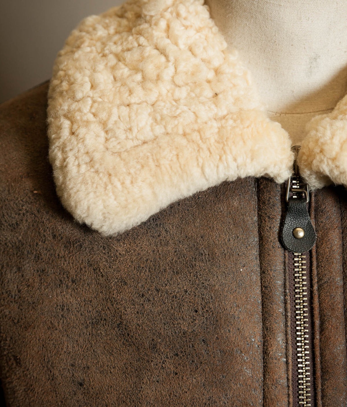 Vintage 1990s B-3 Sheepskin Flying Jacket, USAAF Pattern