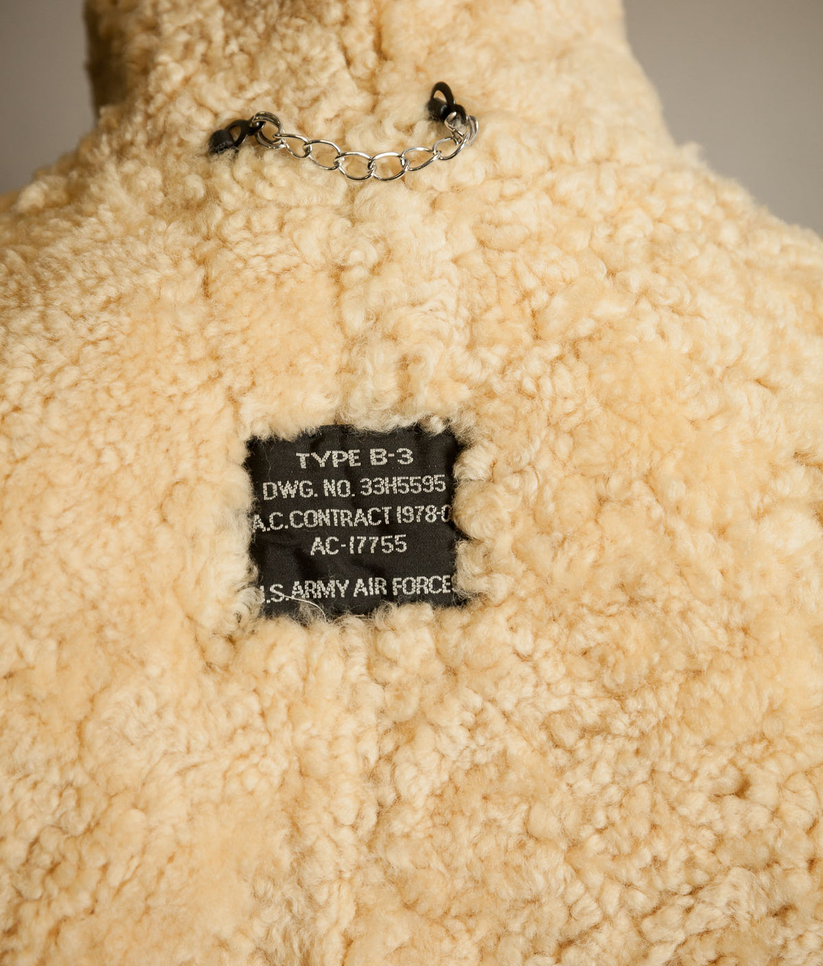 Vintage 1990s B-3 Sheepskin Flying Jacket, USAAF Pattern