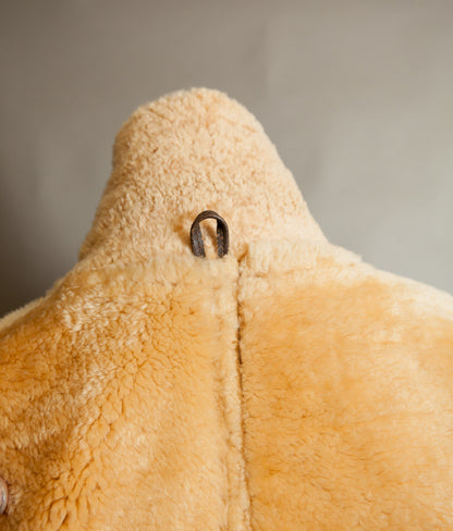 Vintage 1990s English Sheepskin B-3 Flying Jacket – Heavyweight Tan Shearling