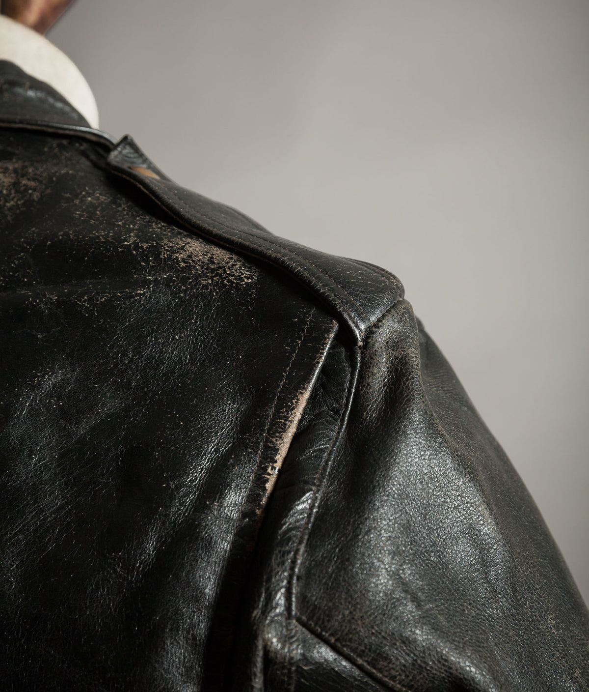 Vintage 1950s Rivetts Highwayman Horsehide Cross-Zip Motorcycle Jacket