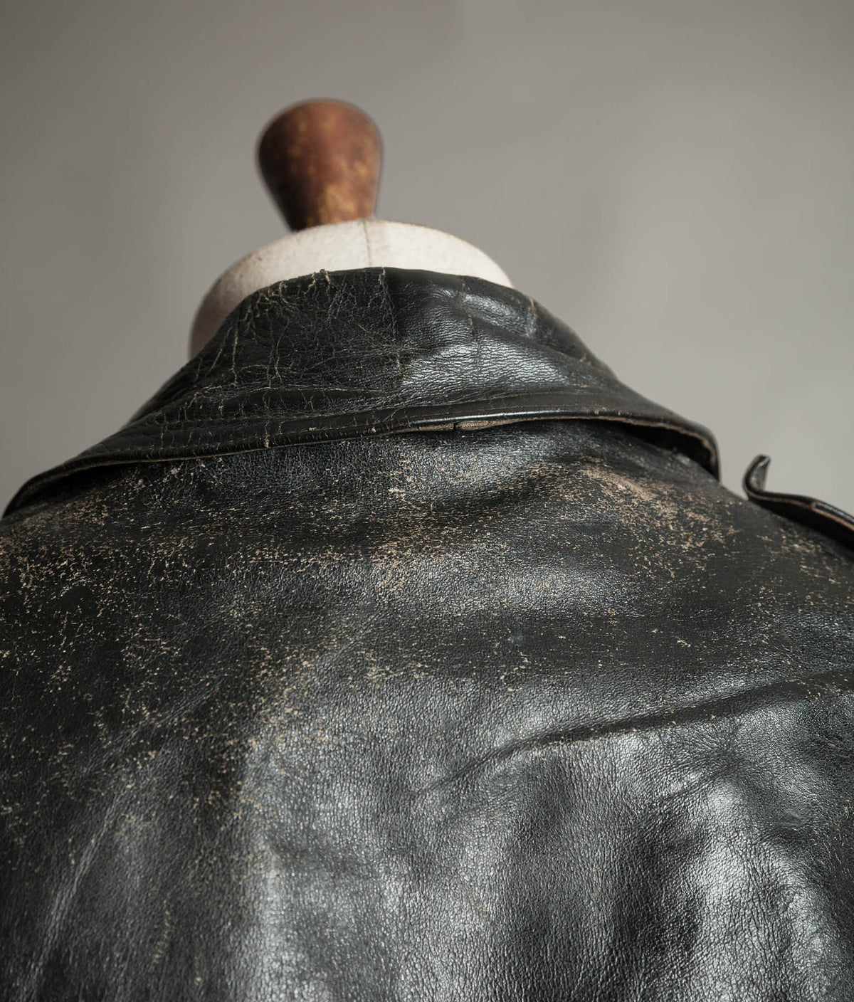 Vintage 1950s Rivetts Highwayman Horsehide Cross-Zip Motorcycle Jacket