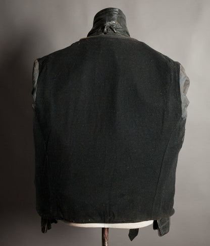 Vintage 1950s Rivetts Highwayman Horsehide Cross-Zip Motorcycle Jacket