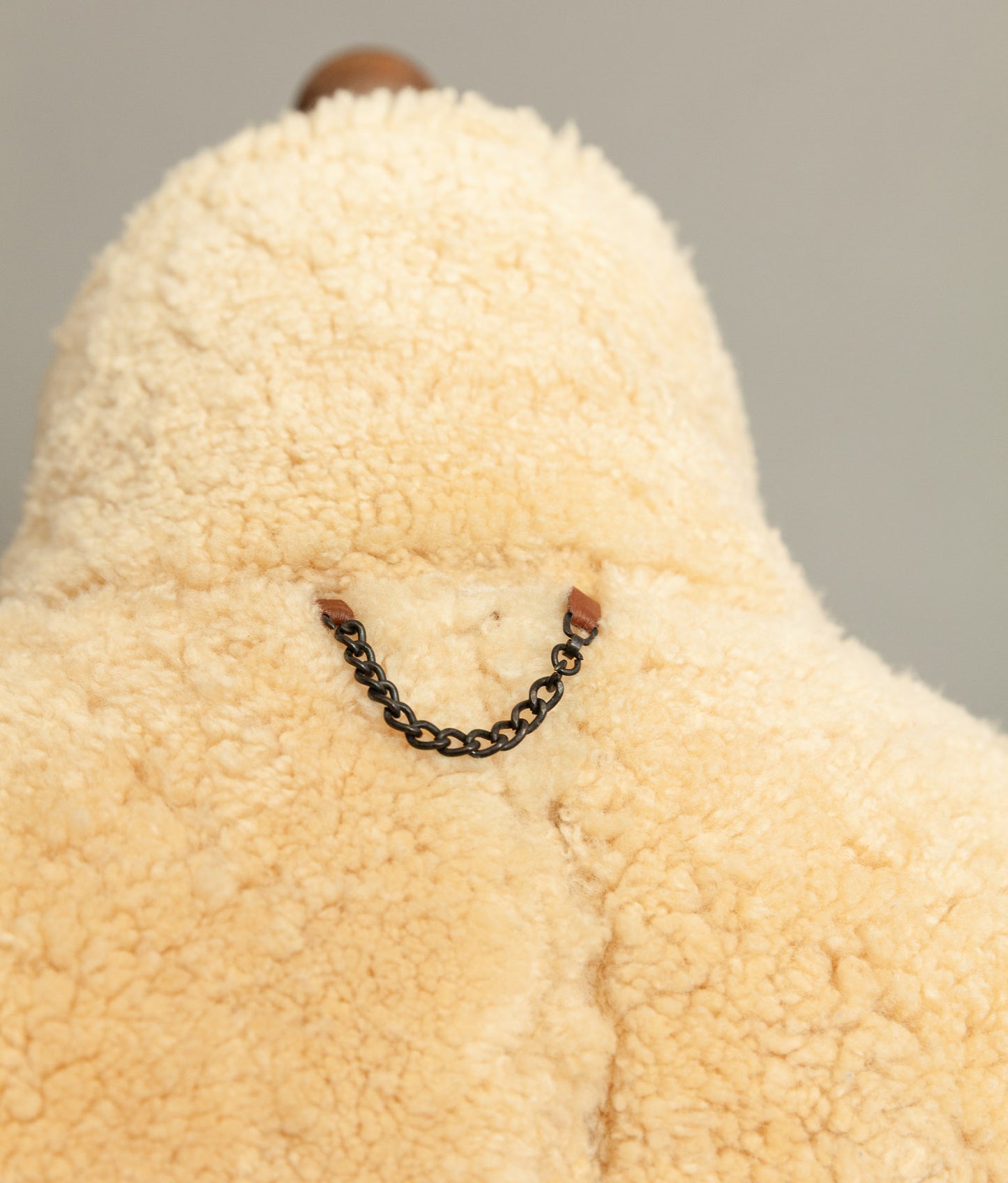 Vintage 1990s Chevignon World Traveler B-3 Sheepskin Shearling Bomber Jacket