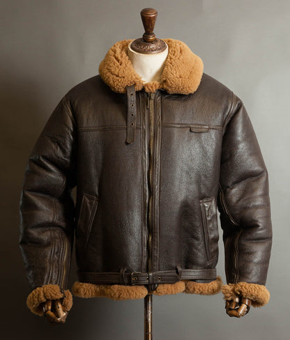 Vintage Cirrus RAF Irvin Sheepskin Shearling Flight Jacket, Made in England