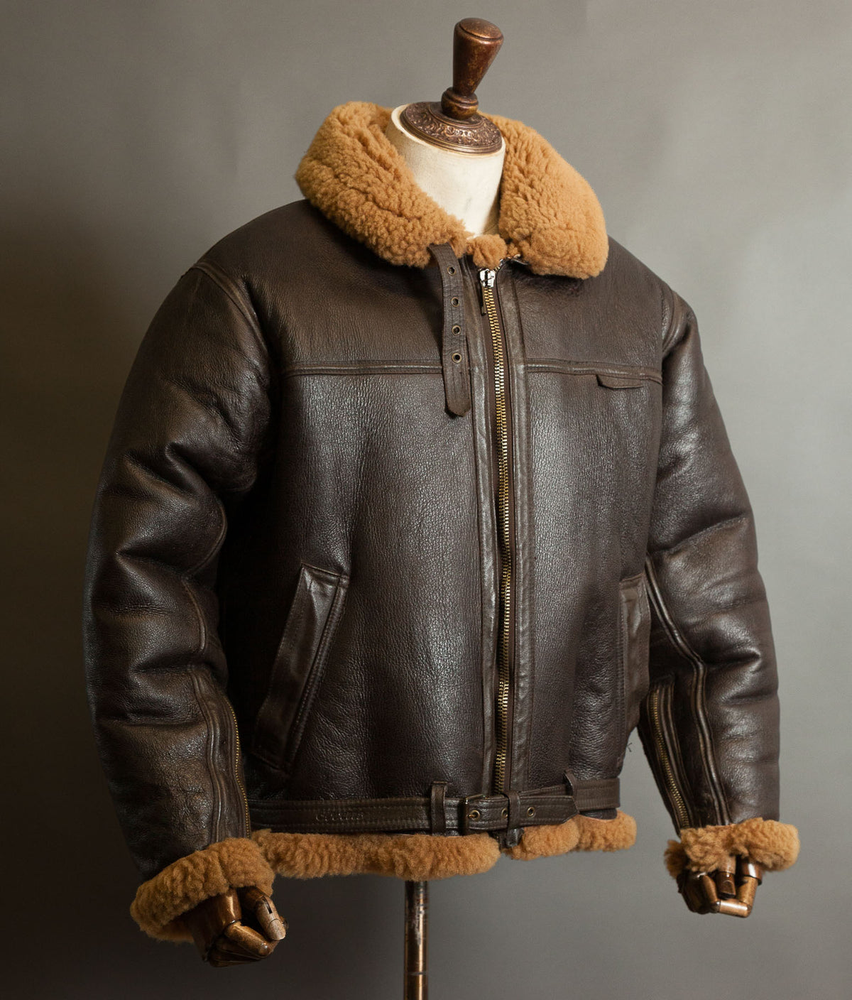 Vintage Cirrus RAF Irvin Sheepskin Shearling Flight Jacket, Made in England