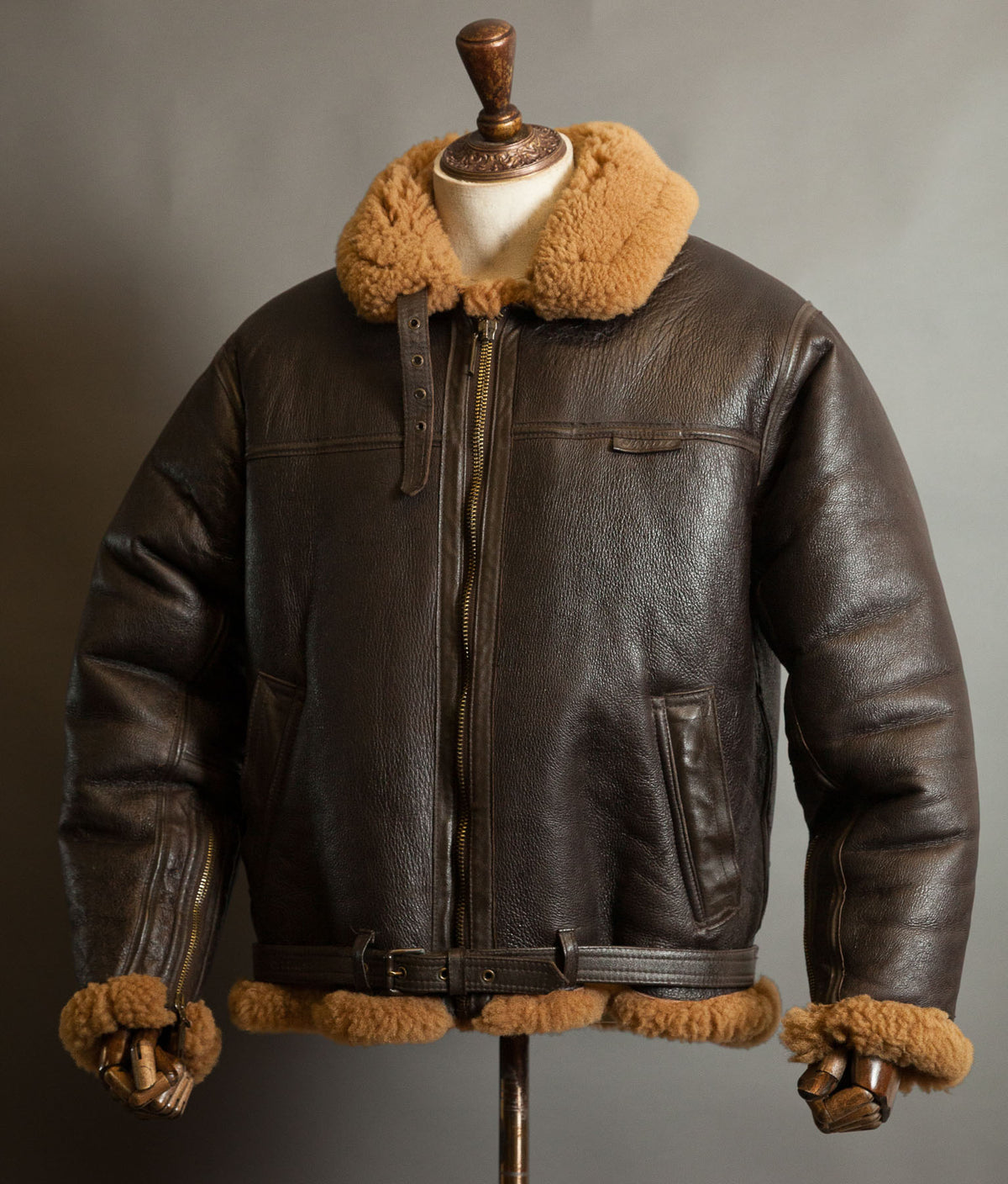 Vintage Cirrus RAF Irvin Sheepskin Shearling Flight Jacket, Made in England
