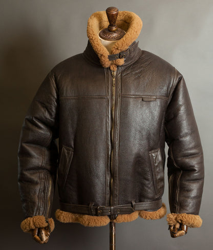 Vintage Cirrus RAF Irvin Sheepskin Shearling Flight Jacket, Made in England