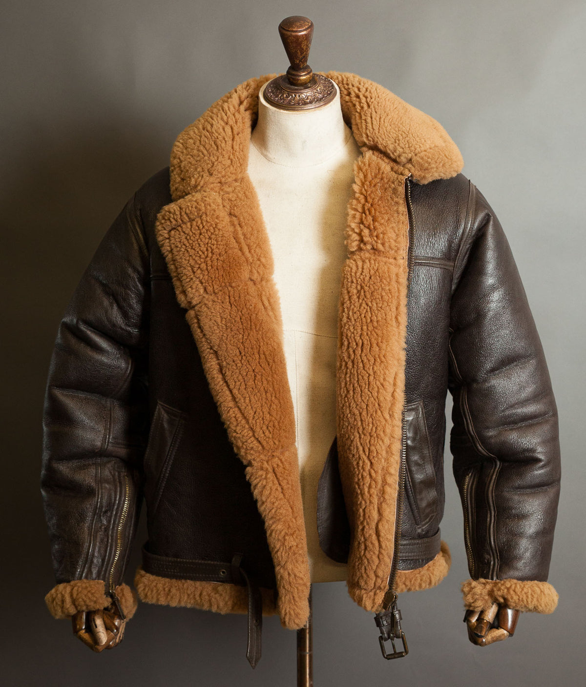 Vintage Cirrus RAF Irvin Sheepskin Shearling Flight Jacket, Made in England