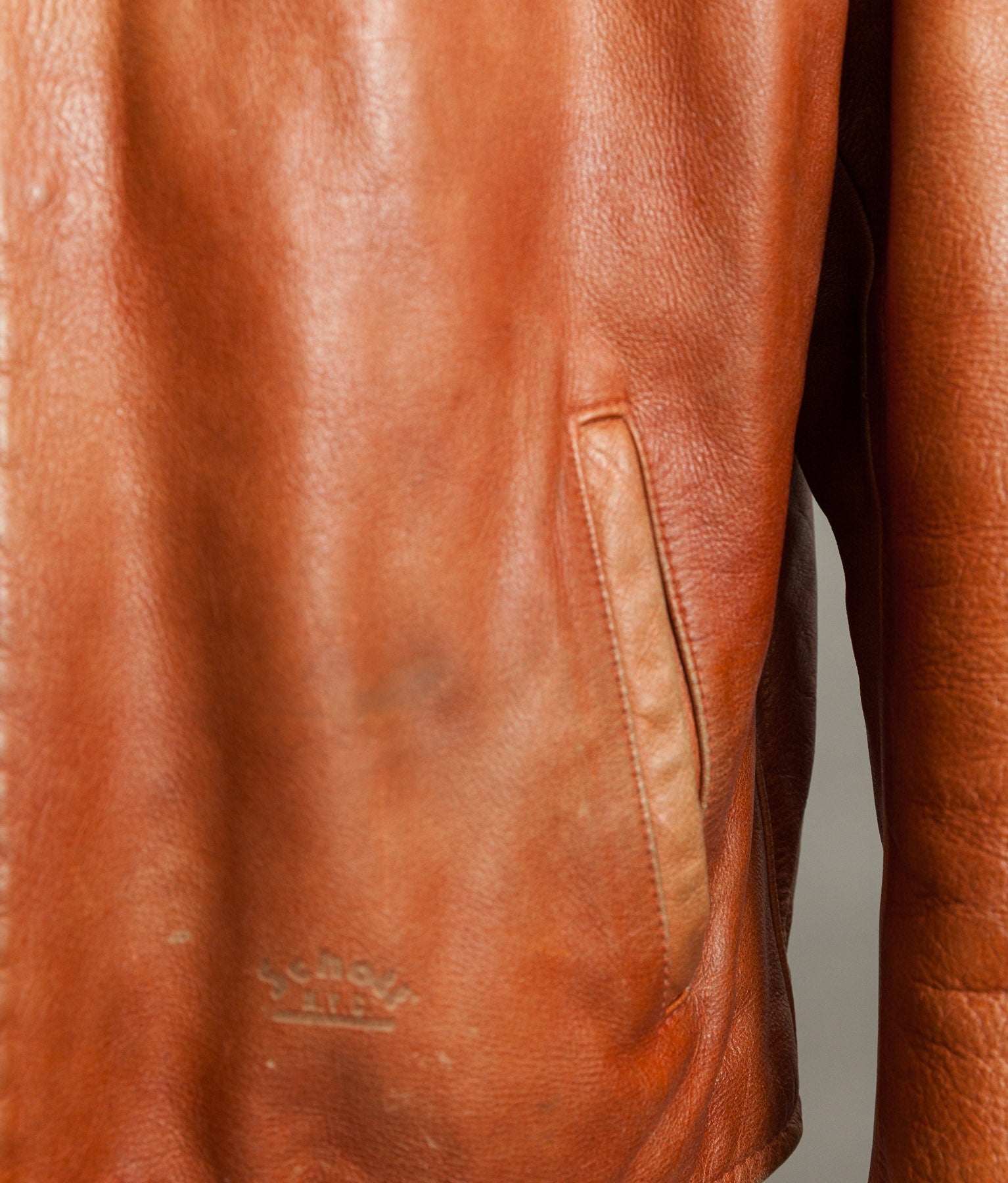 Vintage Schott NYC AT877 Leather Rider Jacket Made in USA Café Racer