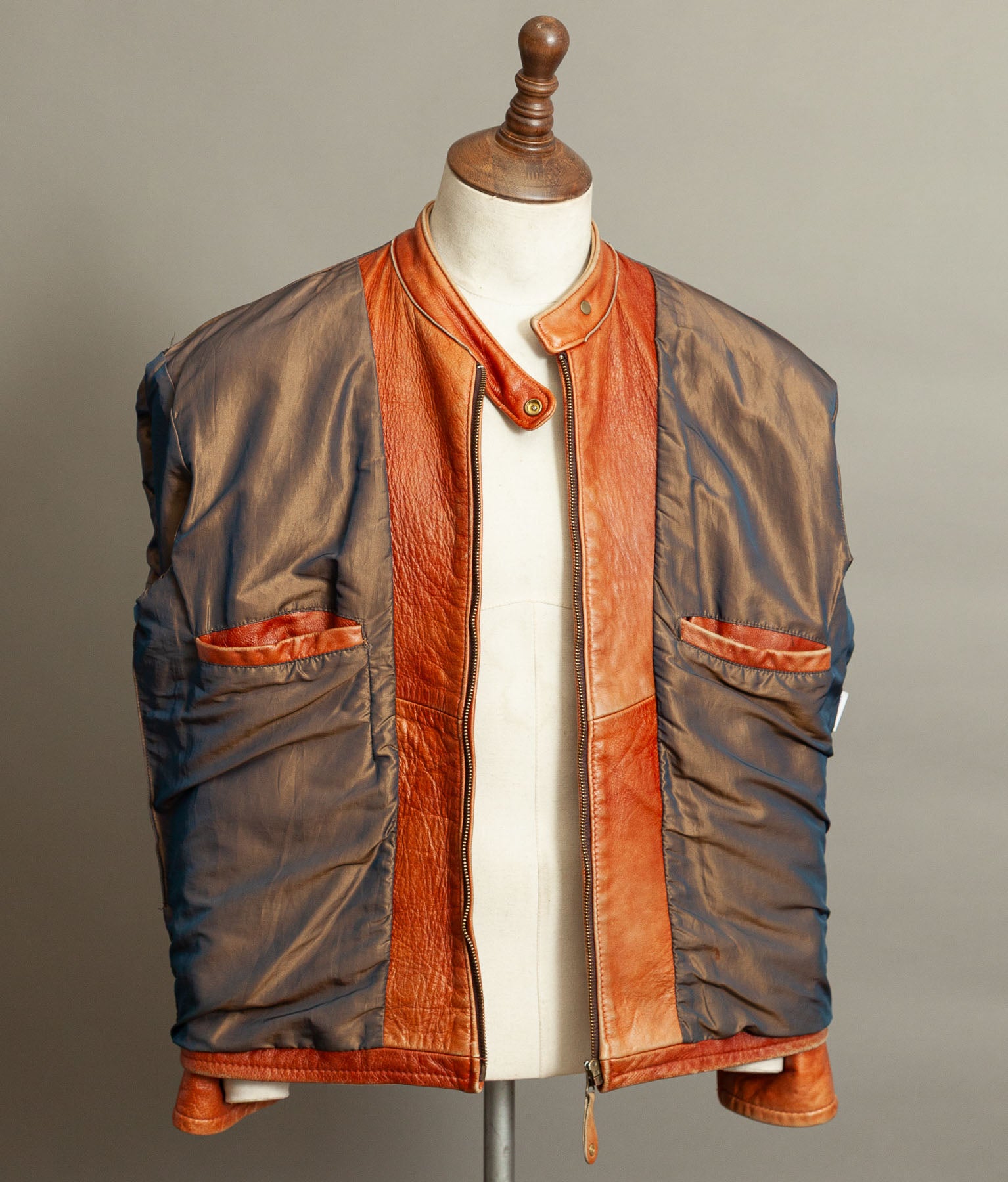Vintage Schott NYC AT877 Leather Rider Jacket Made in USA Café Racer
