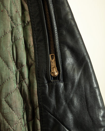 Vintage 1930s German Leather Trench Coat Medium (42)