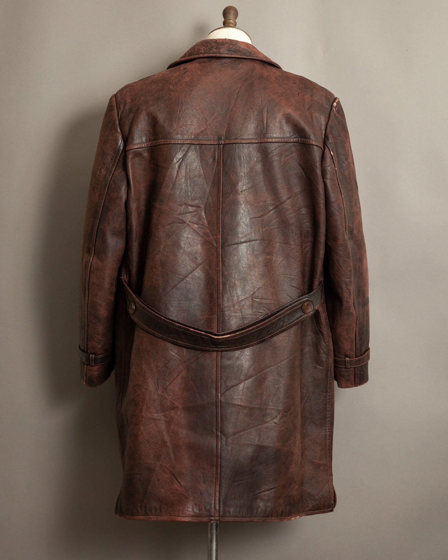 1930s–1940s French Army Horsehide Overcoat (2XL)
