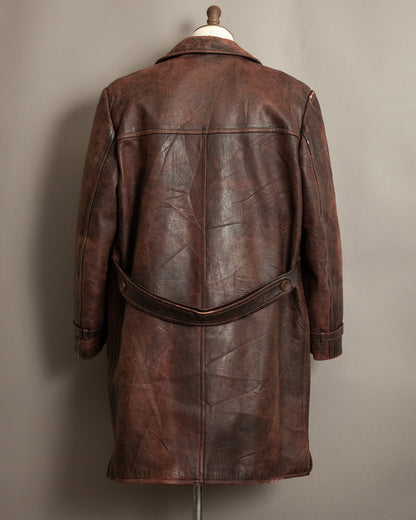 1930s–1940s French Army Horsehide Overcoat (2XL)