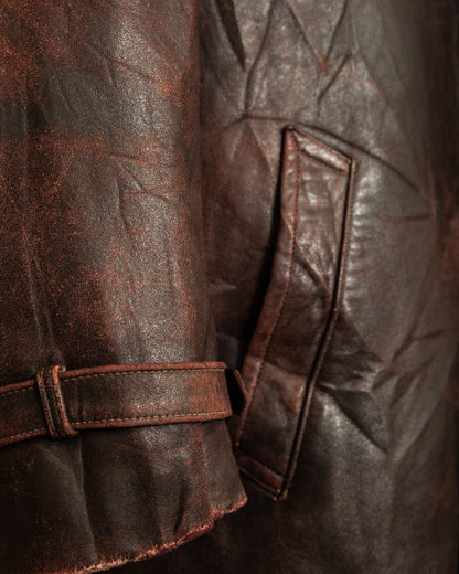 1930s–1940s French Army Horsehide Overcoat (2XL)