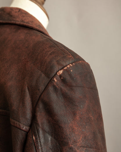 1930s–1940s French Army Horsehide Overcoat (2XL)