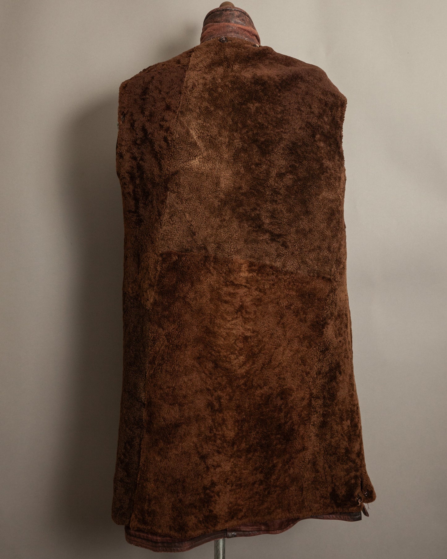 1930s–1940s French Army Horsehide Overcoat (2XL)