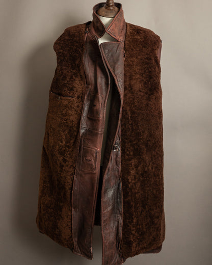 1930s–1940s French Army Horsehide Overcoat (2XL)