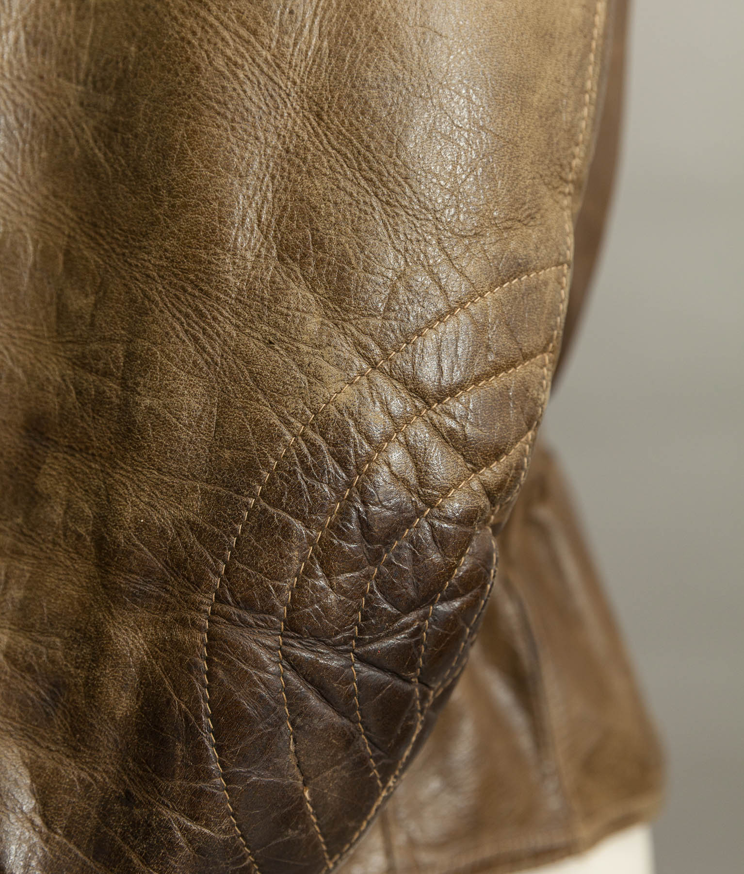 Vintage 1950s German Leather Motorrad Motorcycle Biker Jacket