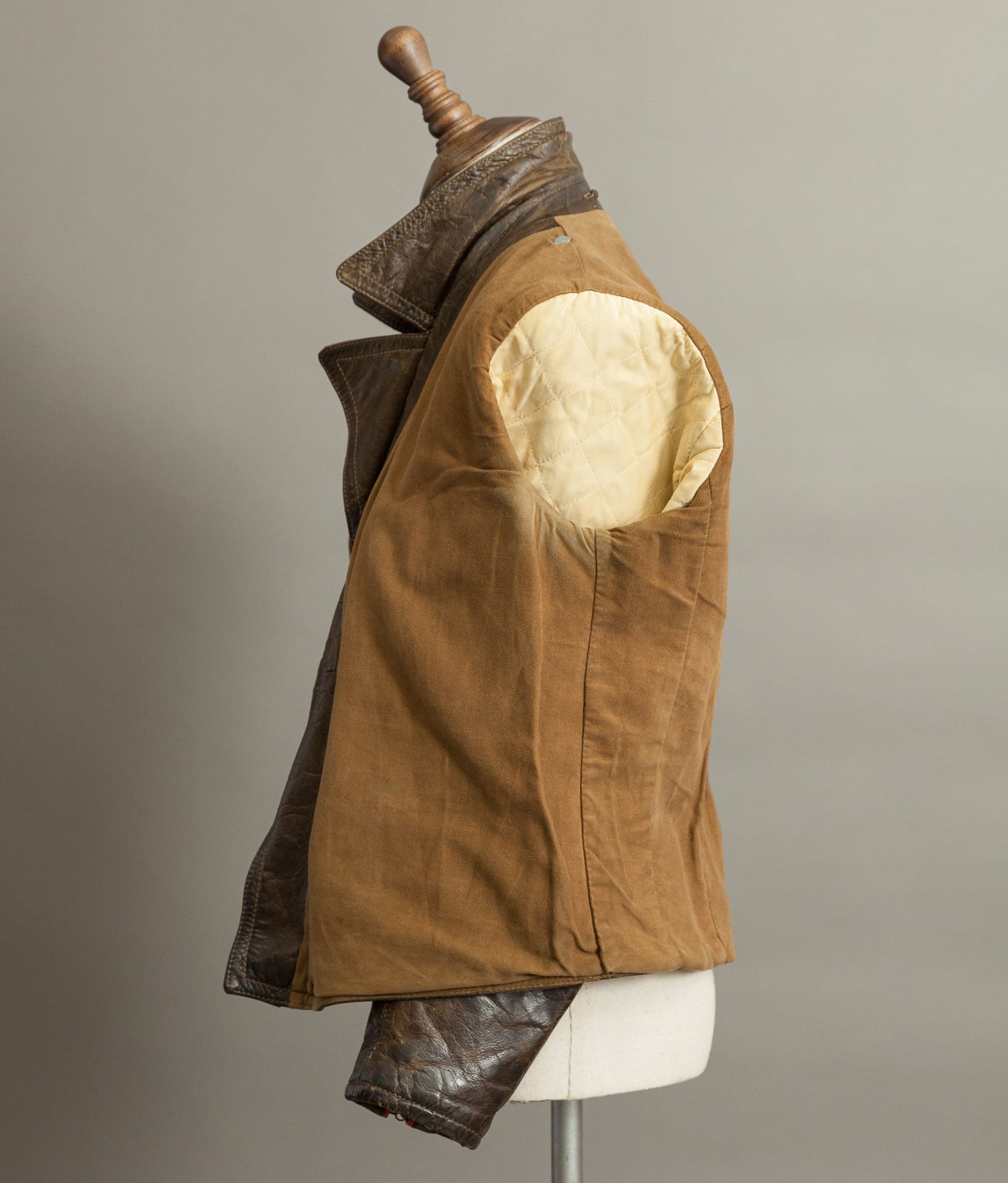 Vintage 1950s German Leather Motorrad Motorcycle Biker Jacket