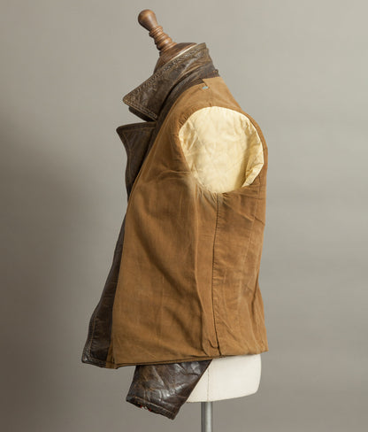 Vintage 1950s German Leather Motorrad Motorcycle Biker Jacket