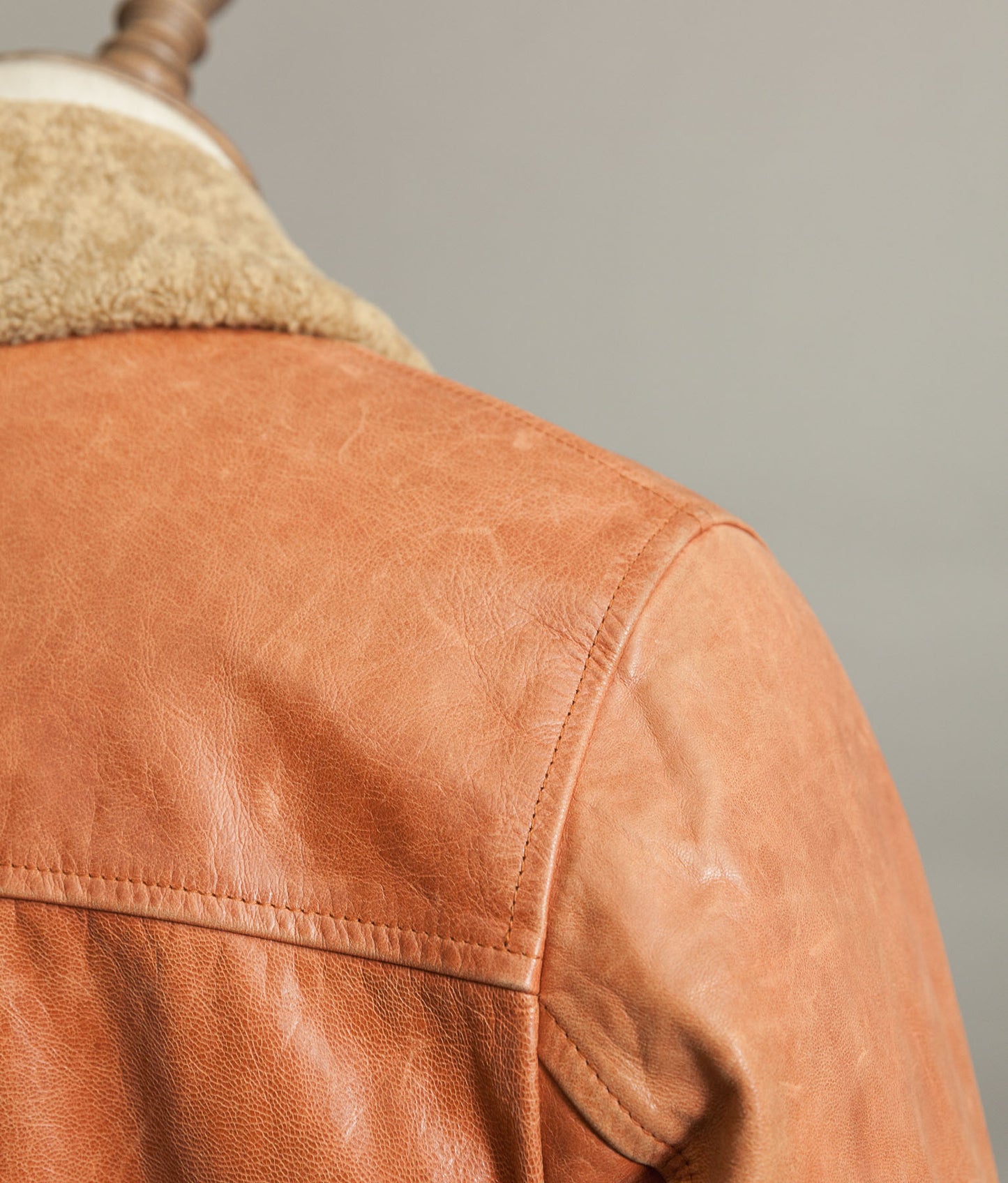 Vintage Stewart Florence Calfskin Leather Aviator Flight Jacket 1940s Style