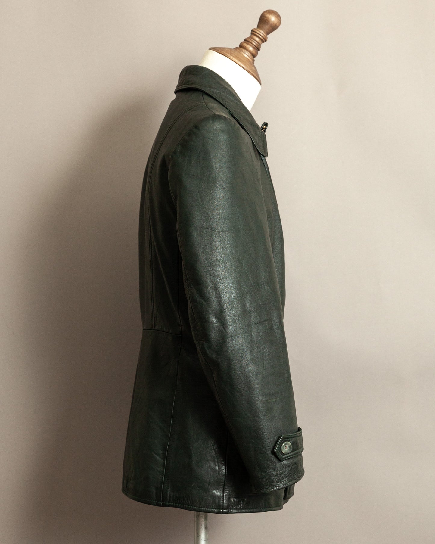 Vintage 1940s German Leather Despatch Rider Jacket Small (40)