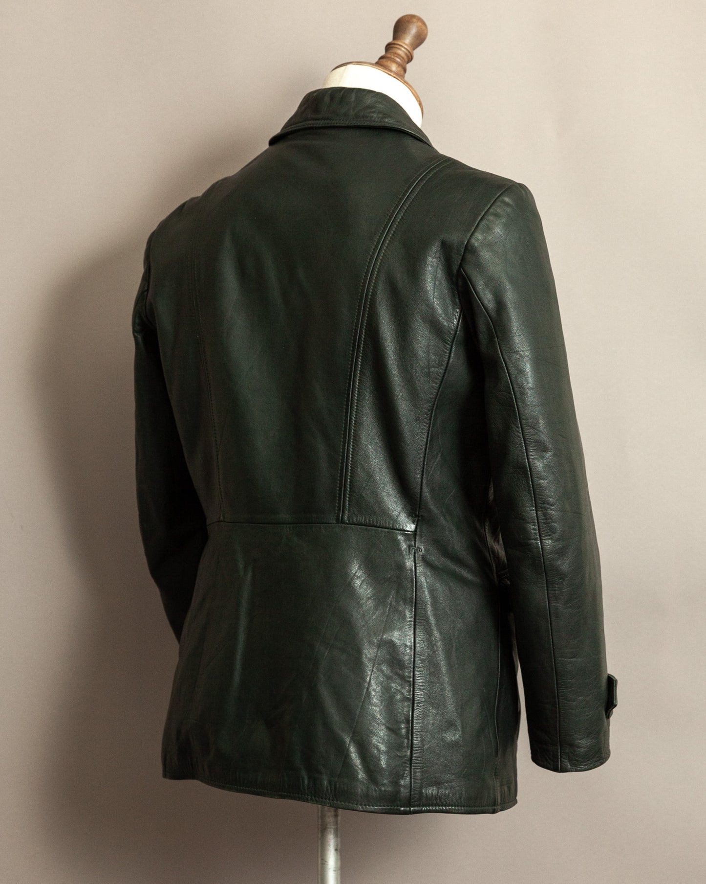 Vintage 1940s German Leather Despatch Rider Jacket Small (40)