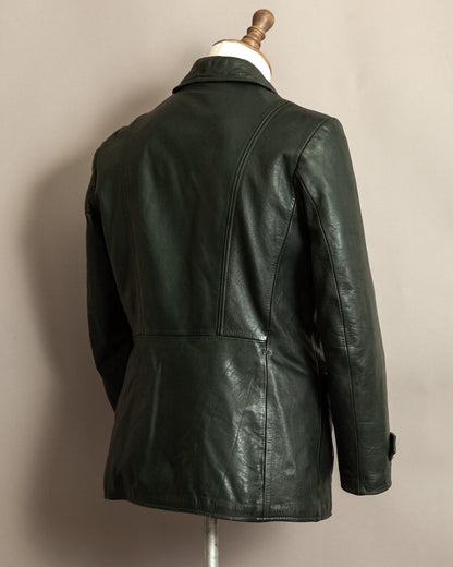 Vintage 1940s German Leather Despatch Rider Jacket Small (40)