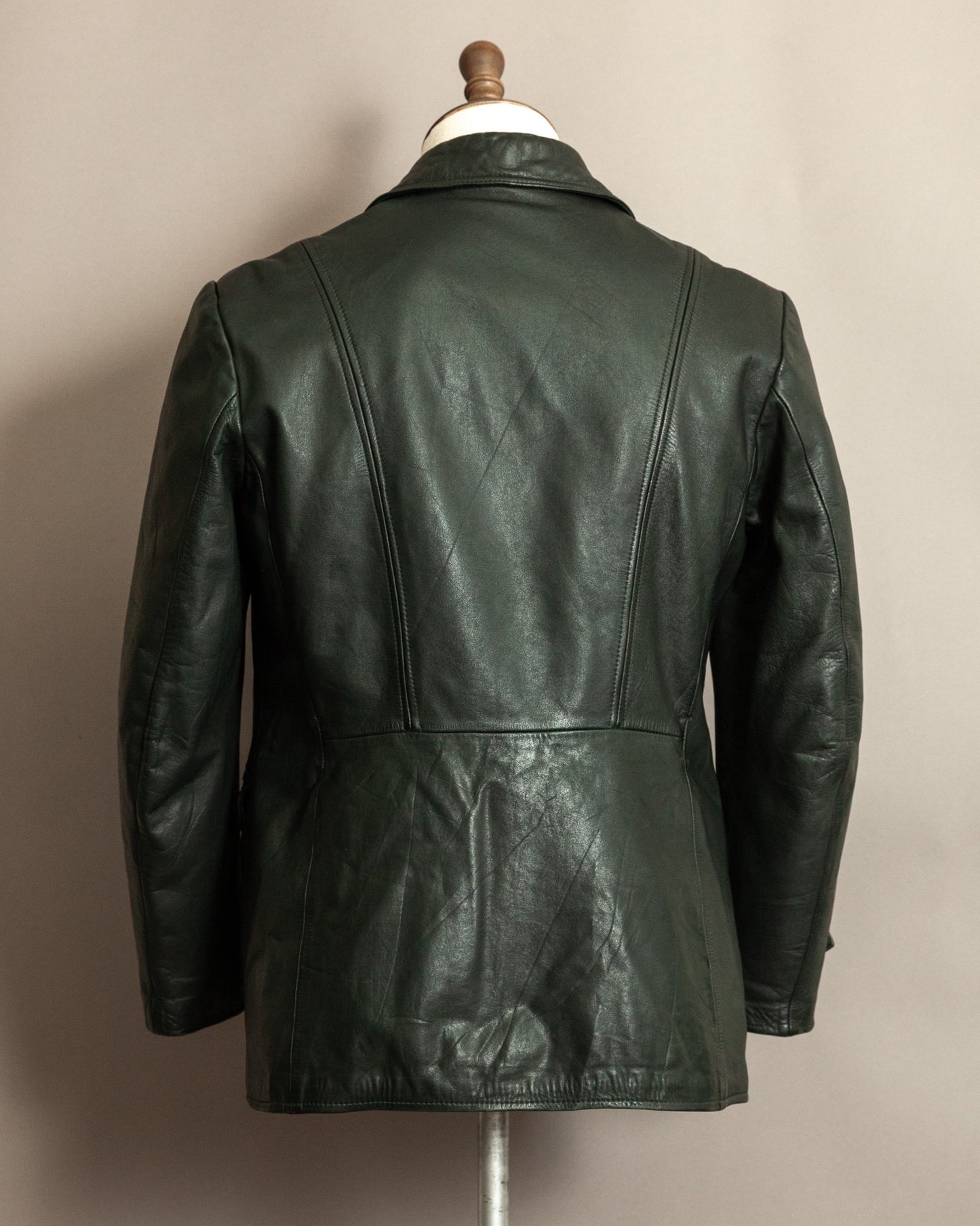 Vintage 1940s German Leather Despatch Rider Jacket Small (40)
