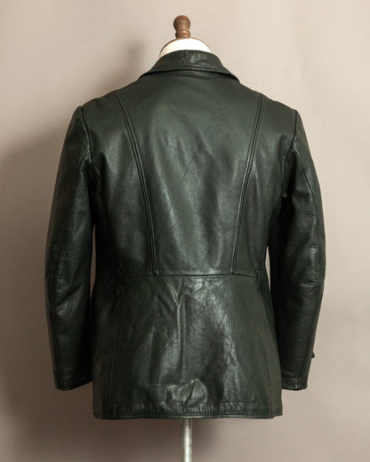 Vintage 1940s German Leather Despatch Rider Jacket Small (40)