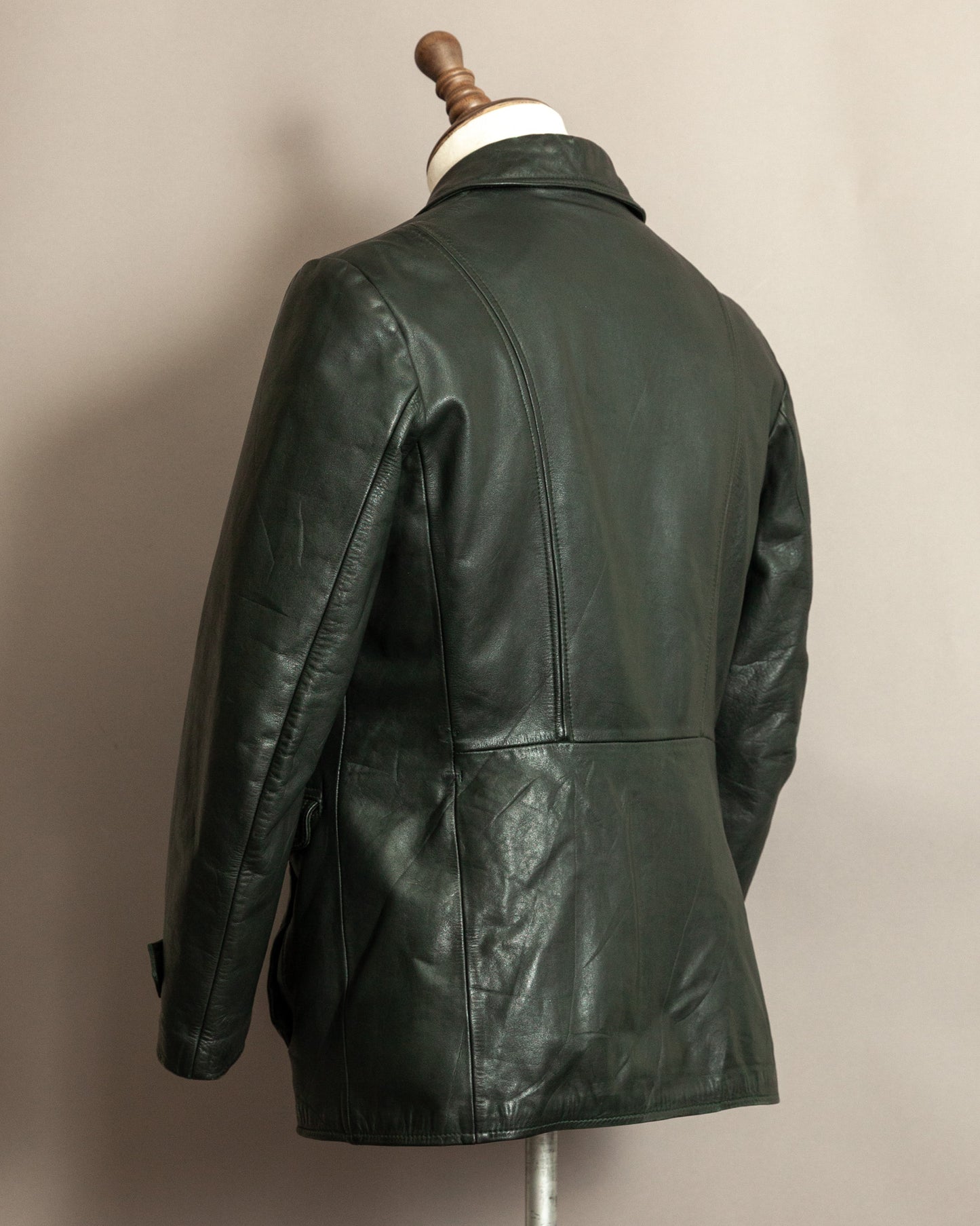 Vintage 1940s German Leather Despatch Rider Jacket Small (40)