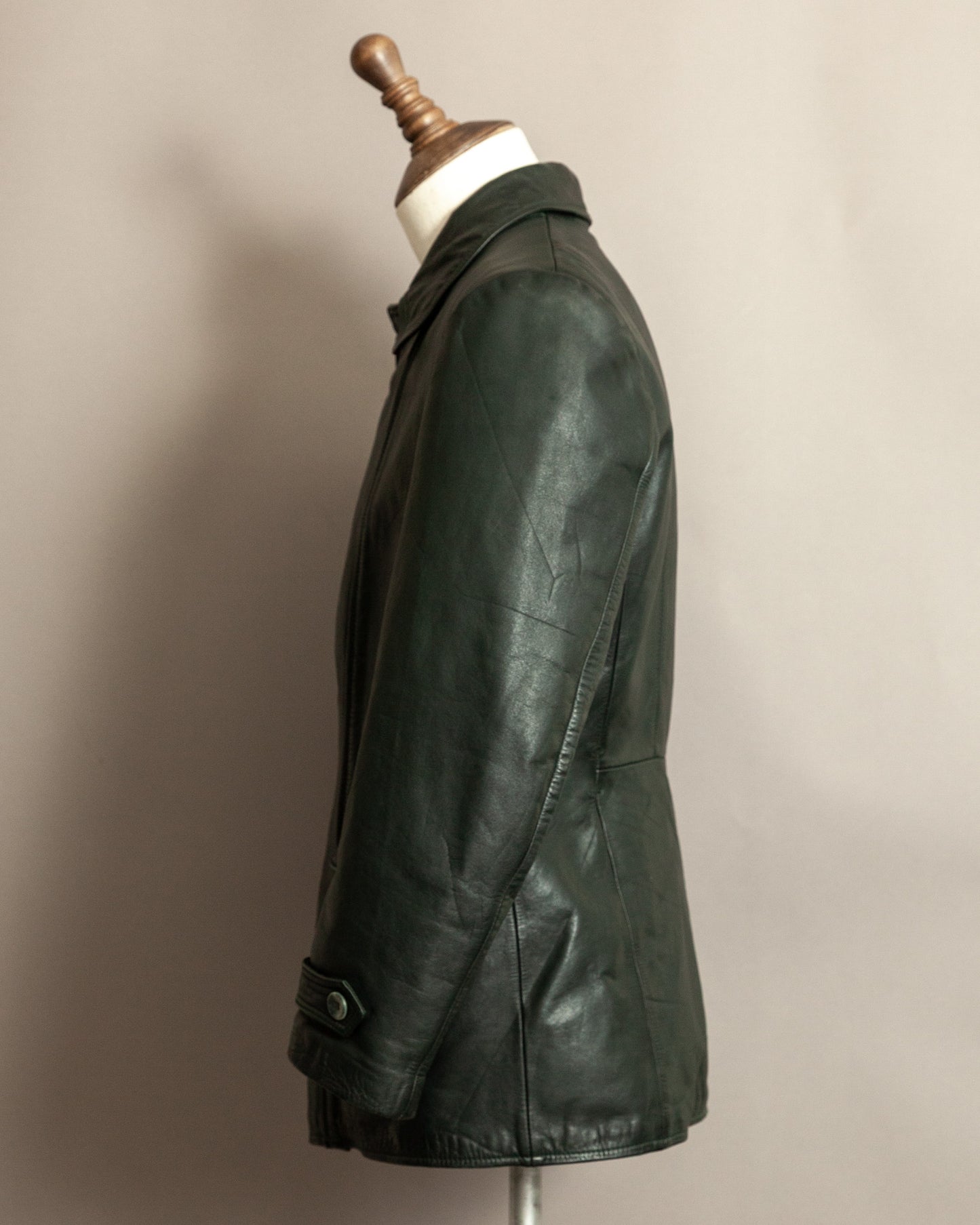 Vintage 1940s German Leather Despatch Rider Jacket Small (40)
