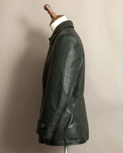 Vintage 1940s German Leather Despatch Rider Jacket Small (40)