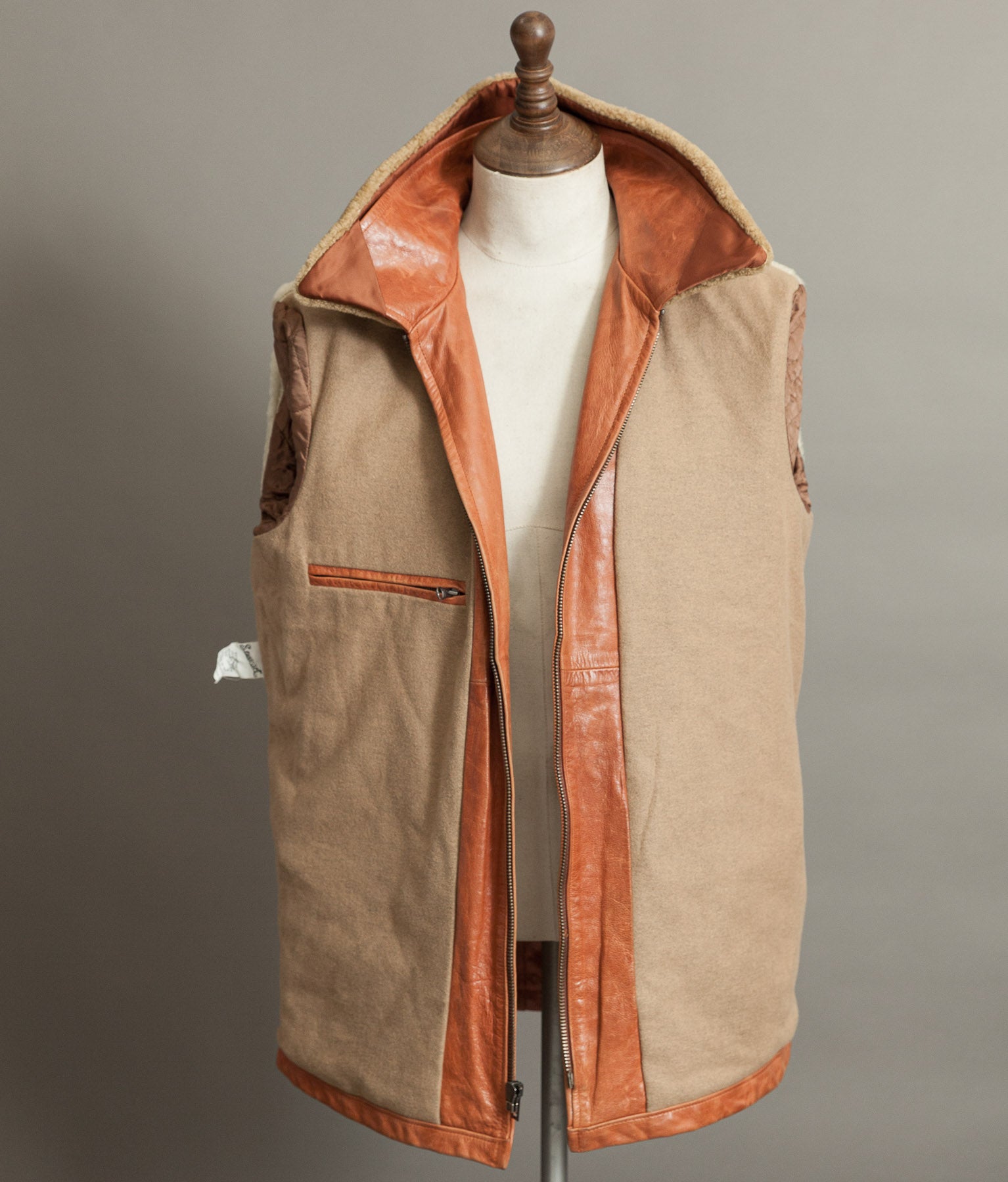Vintage Stewart Florence Calfskin Leather Aviator Flight Jacket 1940s Style
